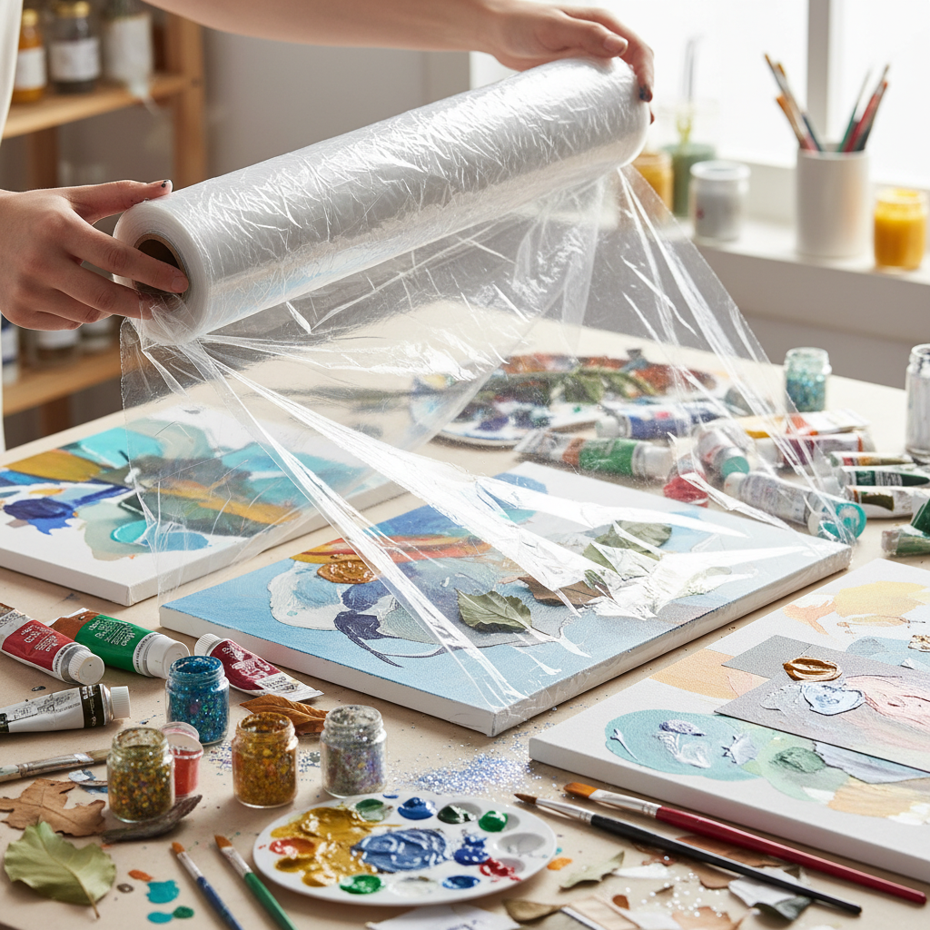 Plastic Wrap For DIY Arts And Creative Projects