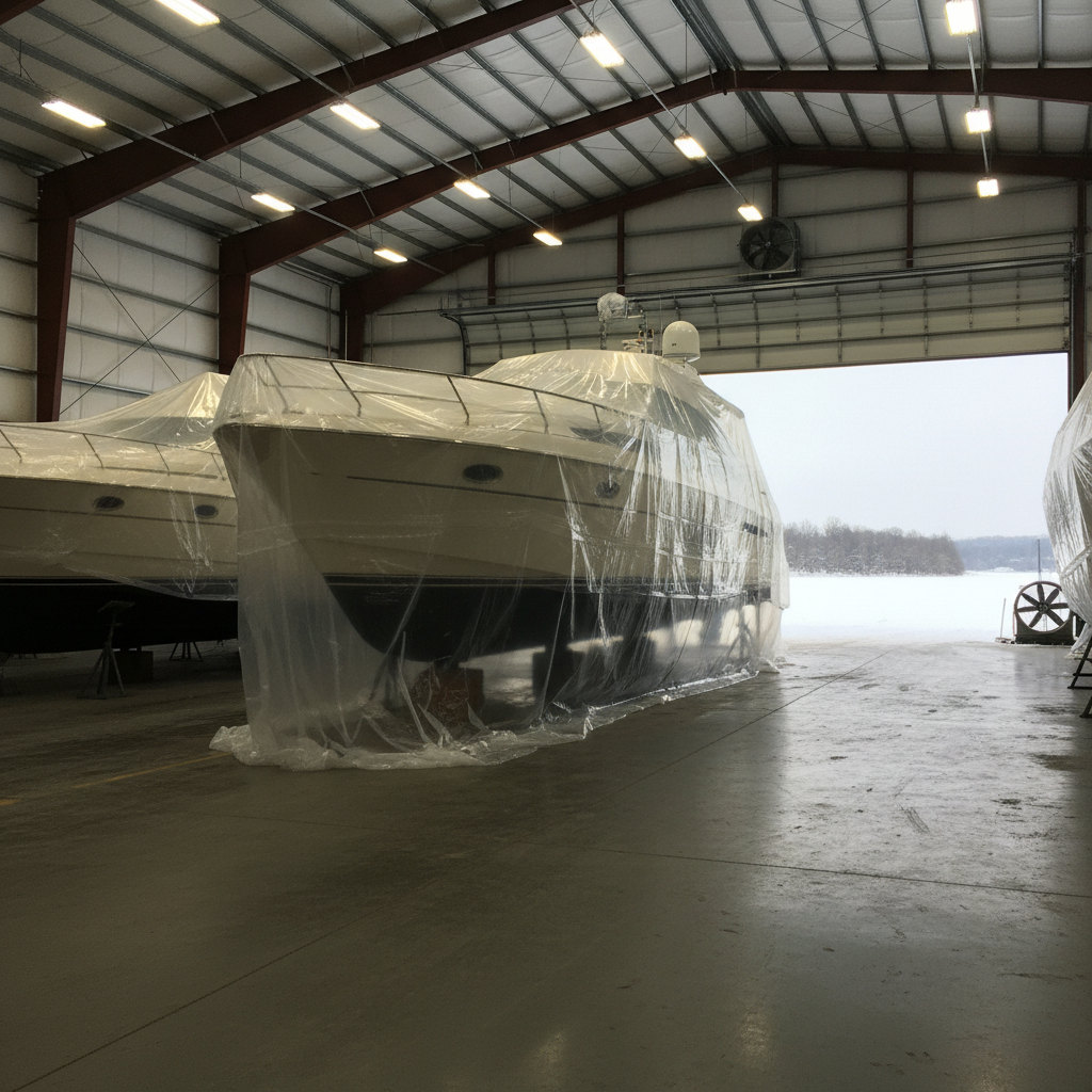 Pvc Food Film For Seasonal Boat And Yacht Storage
