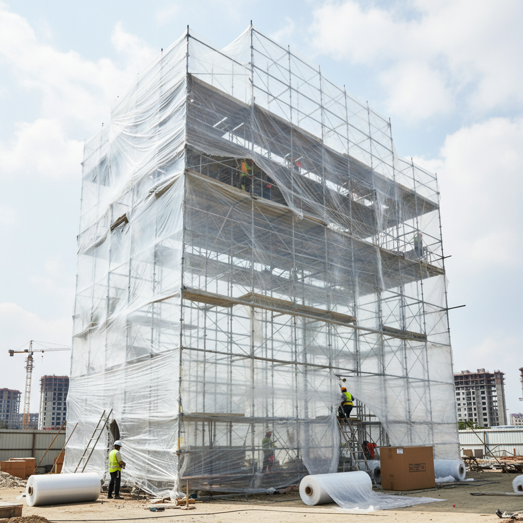 Food Cling Film For Construction Site Scaffolding